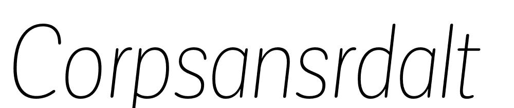 Corpsansrdalt font family download free