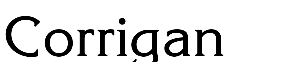 Corrigan font family download free