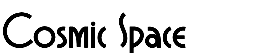 cosmic-space font family download free