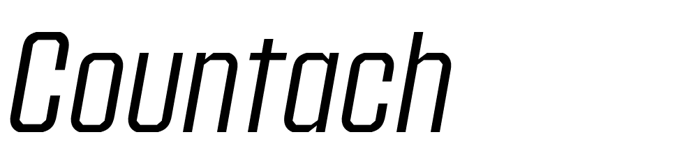 Countach font family download free