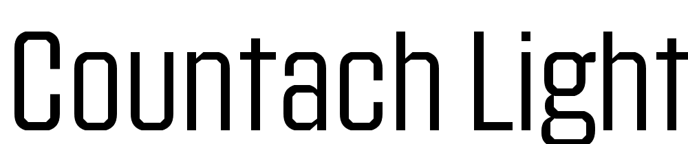 Countach-Light-Regular font family download free