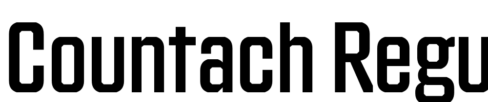 Countach-Regular font family download free