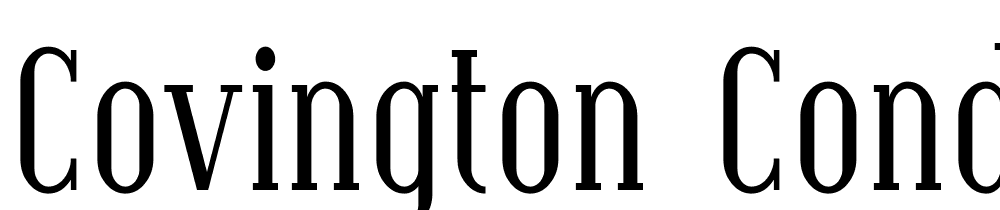 Covington-Cond font family download free