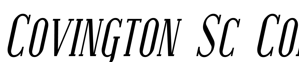 Covington-SC-Cond-Italic font family download free