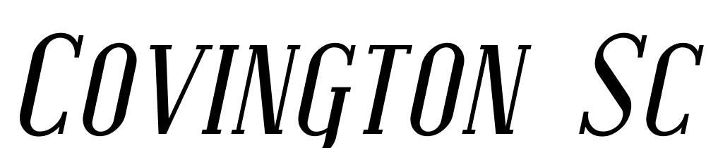 Covington-SC-Italic font family download free