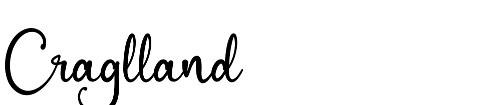 Craglland font family download free