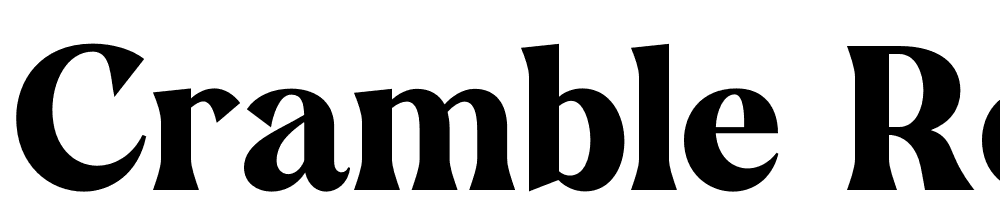 Cramble-Regular font family download free