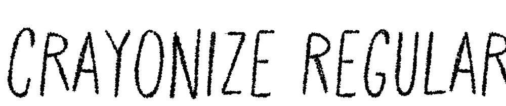 Crayonize-Regular font family download free