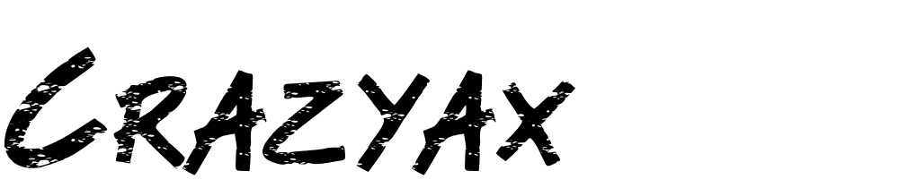 Crazyax font family download free