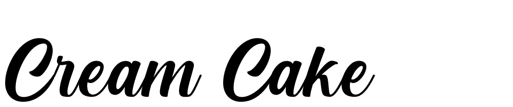 Cream Cake font family download free