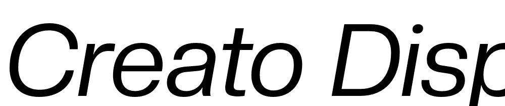 creato-display font family download free