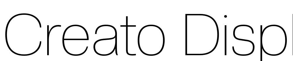 creato-display font family download free