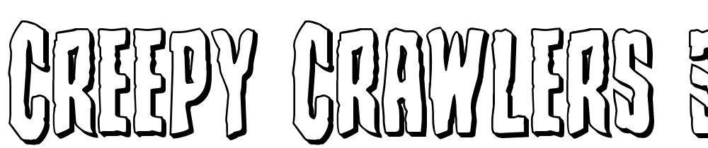 Creepy-Crawlers-3D font family download free