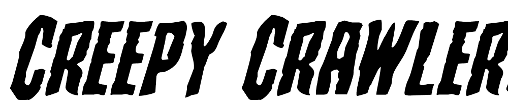 Creepy-Crawlers-Expanded-Italic font family download free