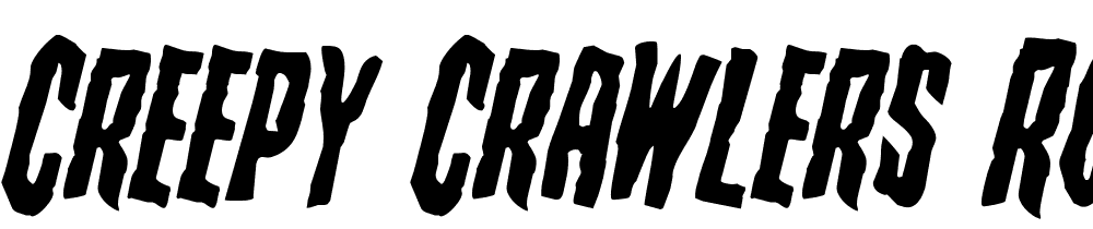 Creepy-Crawlers-Rotated font family download free