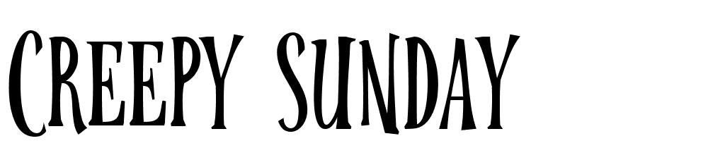 creepy-sunday font family download free