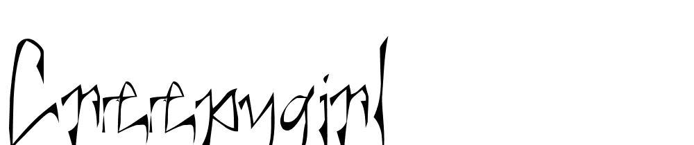 Creepygirl font family download free