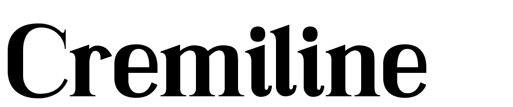 Cremiline font family download free