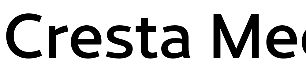 Cresta-Medium font family download free