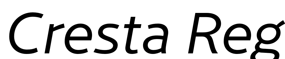 Cresta-Regular-Italic font family download free