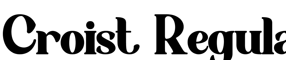 Croist-Regular font family download free