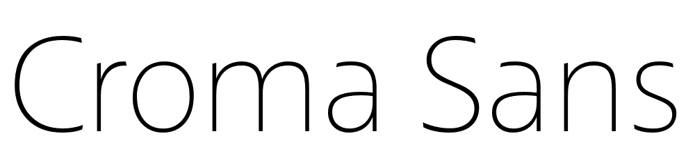 Croma-Sans-Thin font family download free