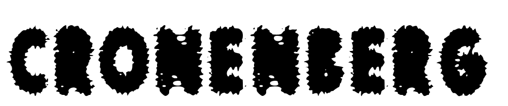cronenberg font family download free