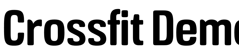 Crossfit-Demo-Demi font family download free