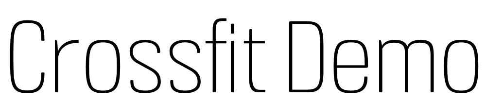 Crossfit-Demo-Thin font family download free