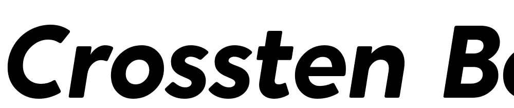 Crossten-Bold-Italic font family download free