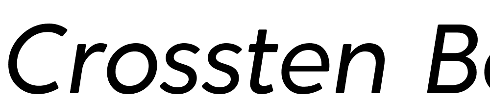 Crossten-Book-Italic font family download free