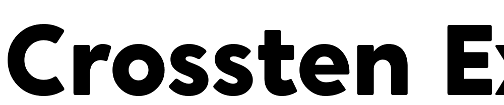 Crossten-ExtraBold font family download free