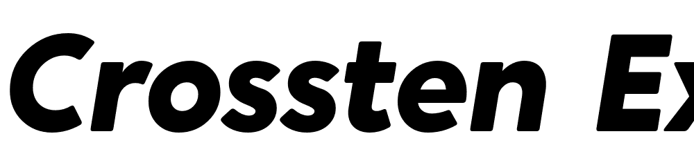 Crossten-ExtraBold-Italic font family download free