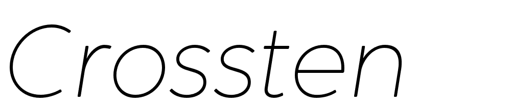 Crossten font family download free