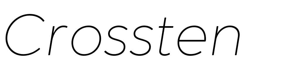 Crossten font family download free