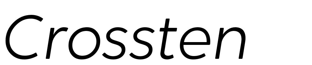 crossten font family download free