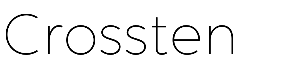 Crossten font family download free