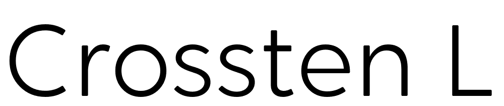 Crossten-Light font family download free