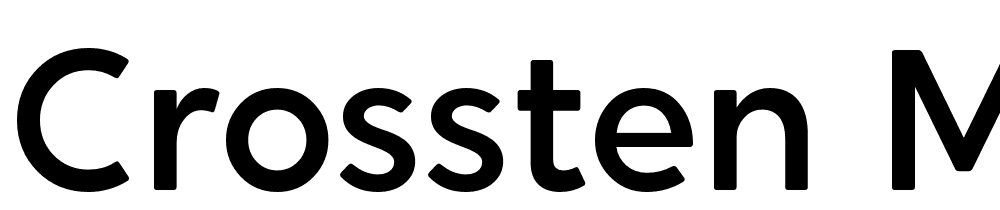 Crossten-Medium font family download free