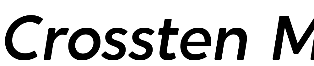 Crossten-Medium-Italic font family download free