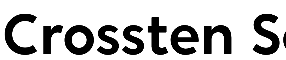 Crossten-SemiBold font family download free