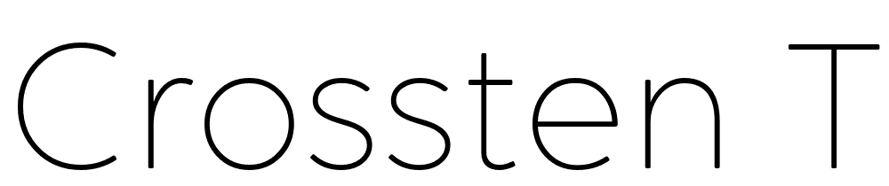 Crossten-Thin font family download free