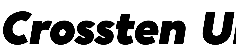 Crossten-Ultra-Italic font family download free