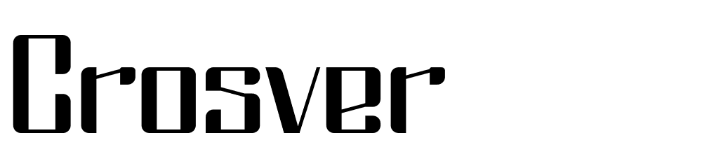 CROSVER font family download free