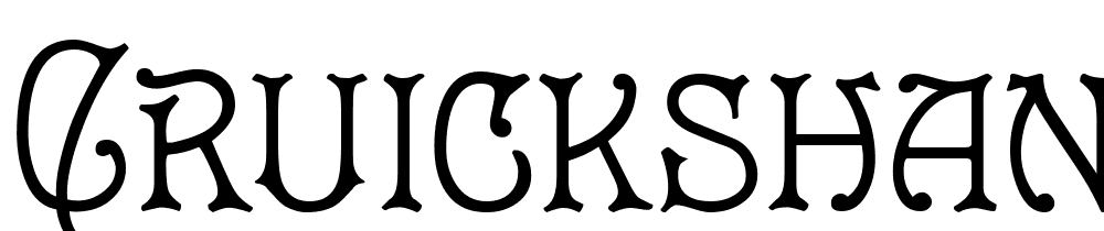 Cruickshank font family download free