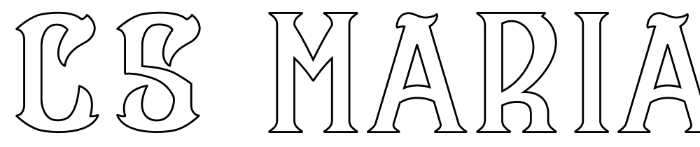 CS-Maria-Outline font family download free