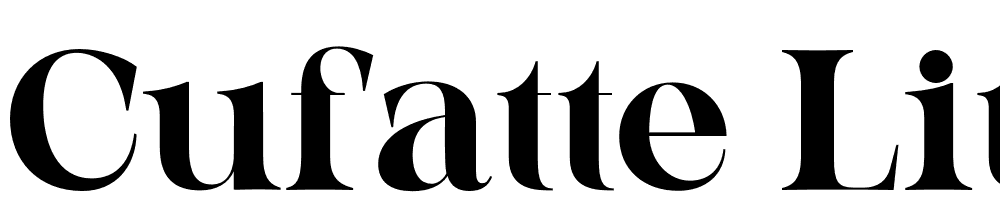 cufatte-lite-edition font family download free