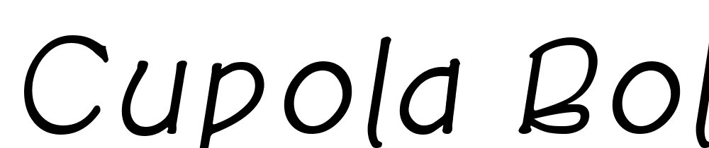 Cupola-BoldItalic font family download free