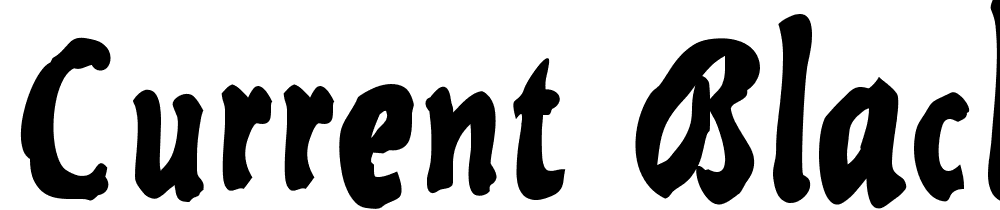 Current-Black font family download free