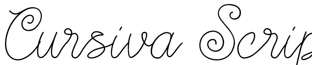 Cursiva-Script font family download free